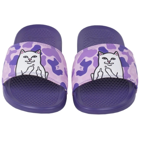 Ripndip LORD NERMAL SLIDES (PURPLE CAMO)Cat Slide Sandals size 6 - Picture 9 of 9